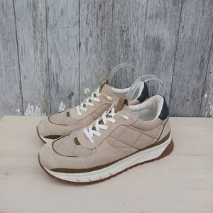 Madewell Kickoff Trainer Sneakers Womens Size‎ 9 Quilted Recycled Nylon Beige